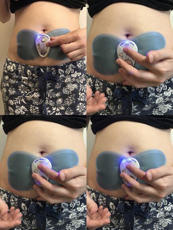 バタフライアブスのモード変更を紹介する写真